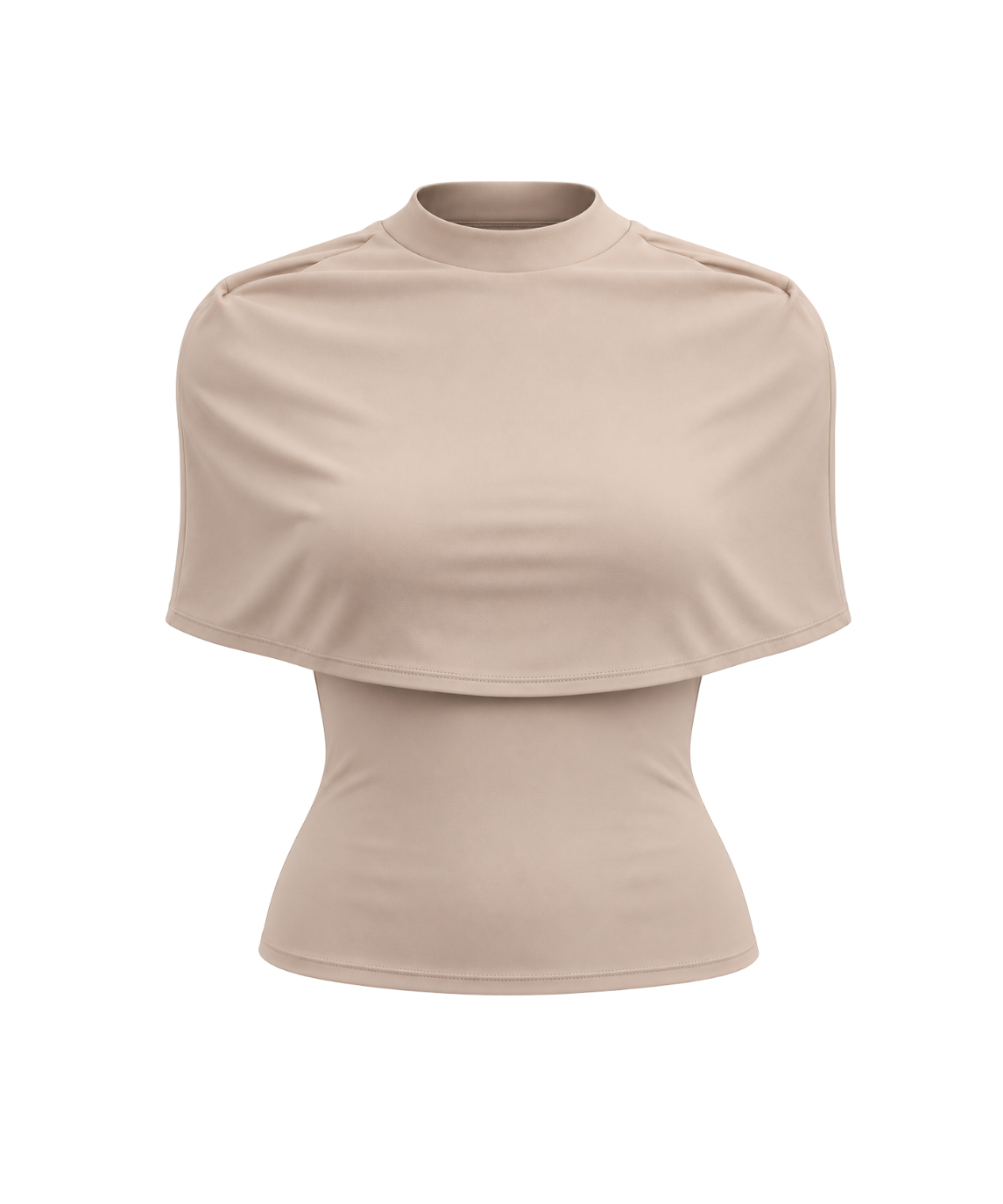 Angeline Cape Top in Beige