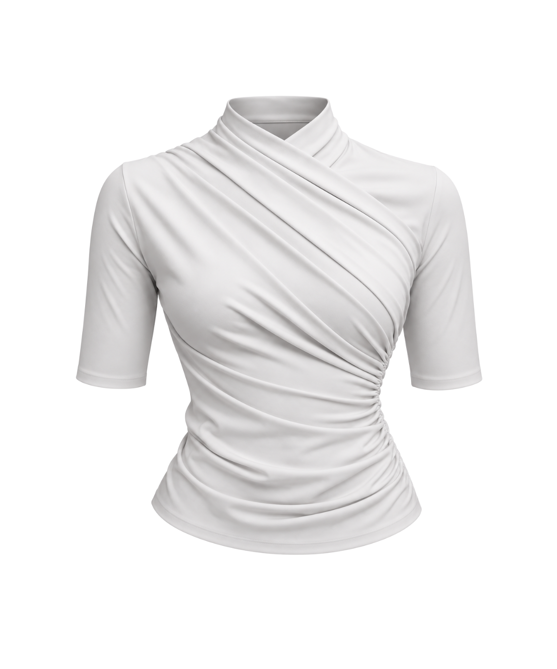 Gia Crossover Top White