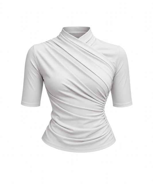 Gia Crossover Top White
