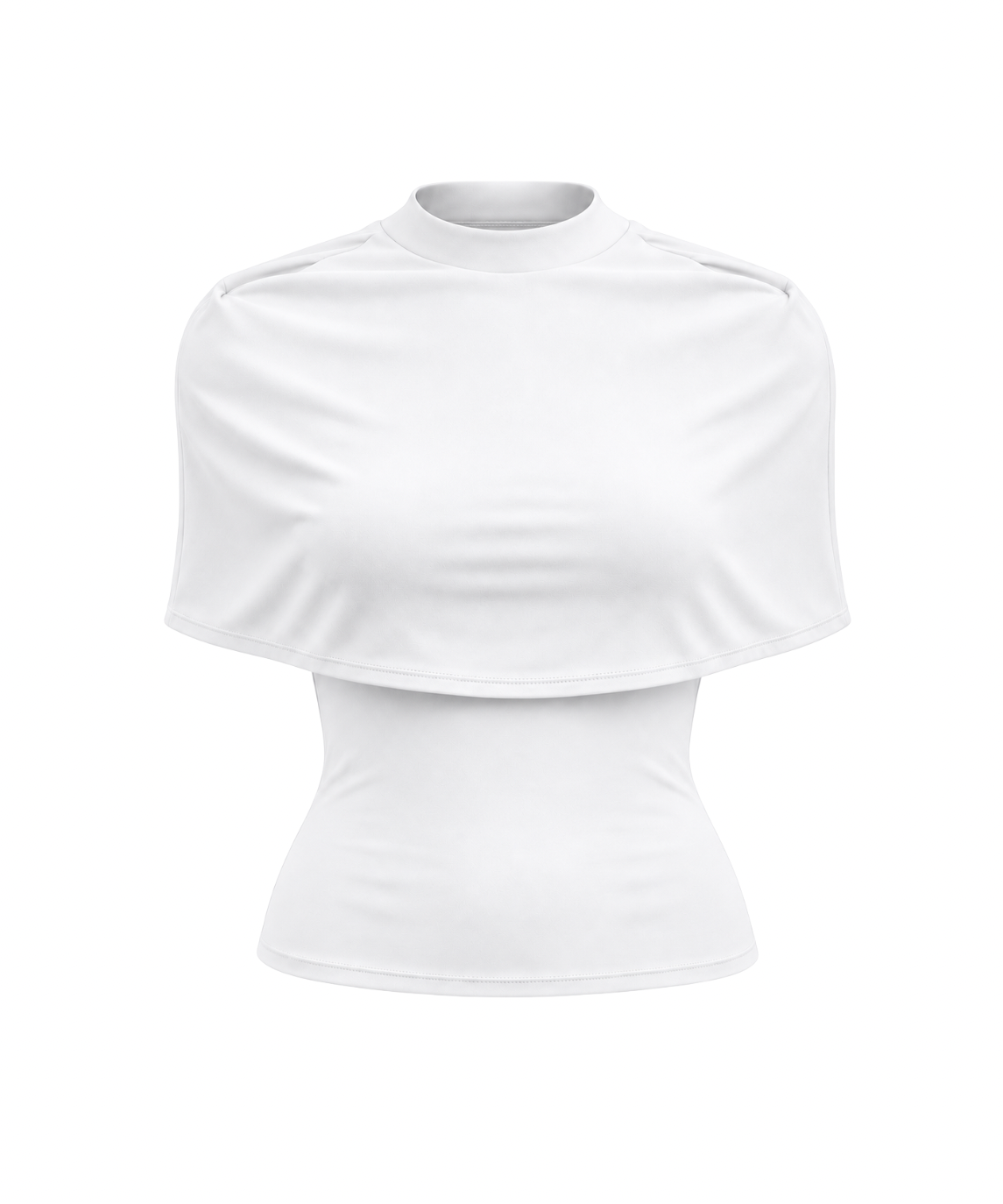 Angeline Cape Top in White