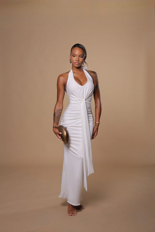 Nikol Maxi Ruched Dress