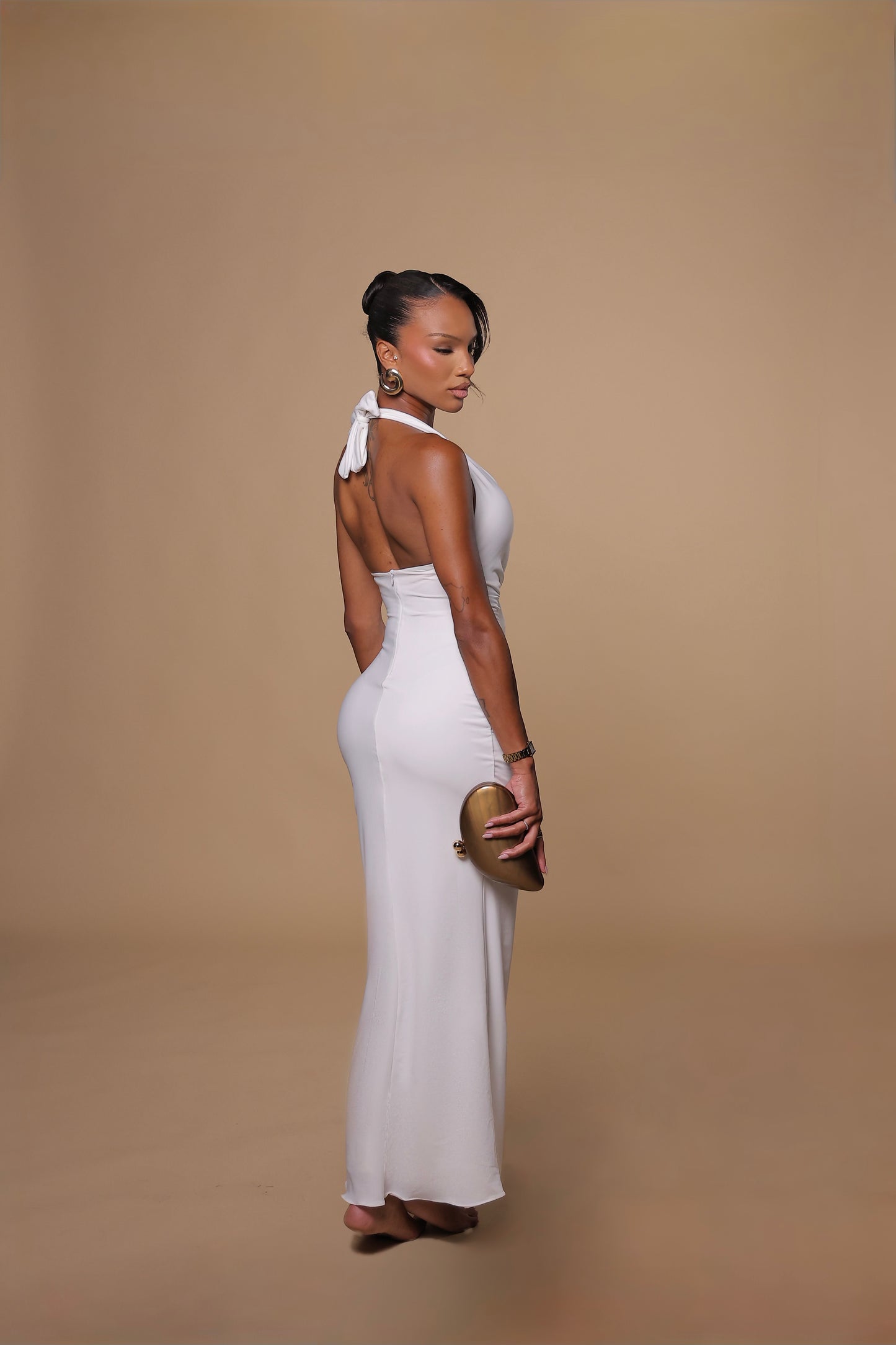 Nikol Maxi Ruched Dress