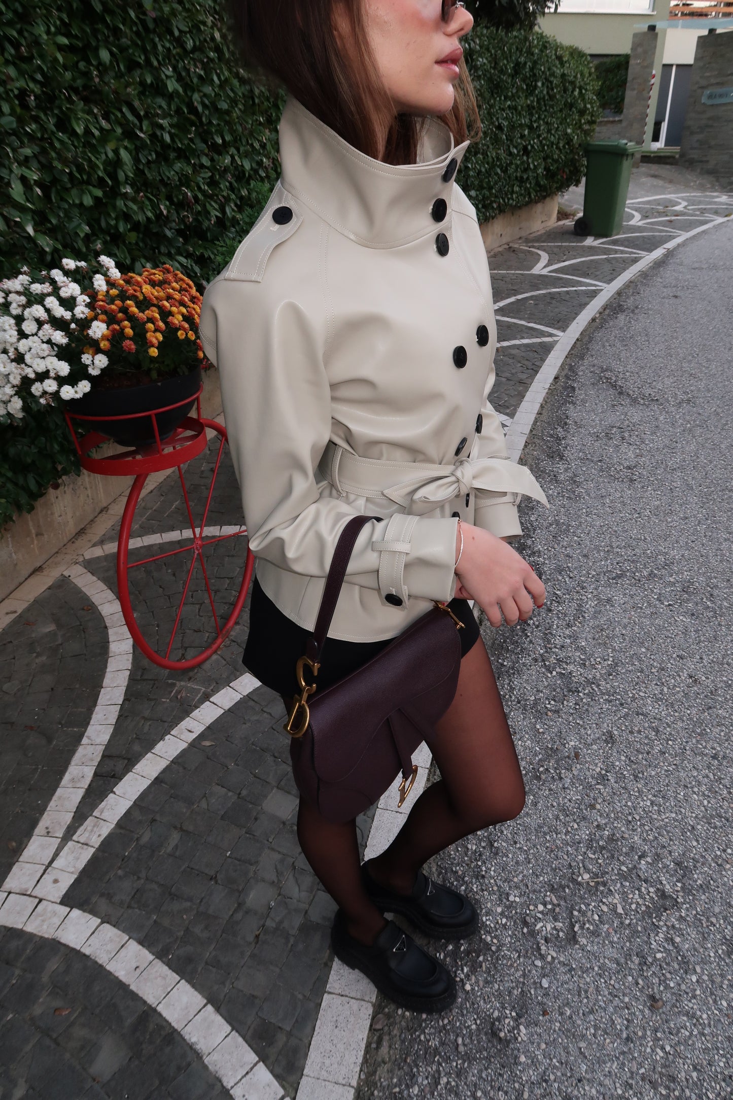 The Stockholm Leather Jacket in White